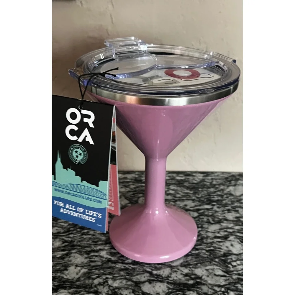 ORCA Tini Martini Tumbler 13oz Pink New With Tags‎ Insulated Stainless SET OF 4